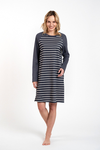 Nočná košeľa Oda Italian Fashion - grafitová potlač