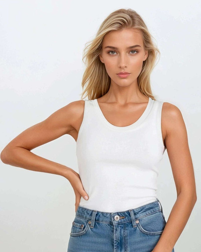 Dámsky top Eldar Active Carlana – priliehavý bavlnený top s rebrovanou štruktúrou