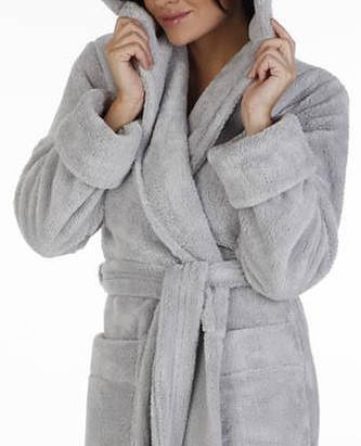 807 Dlhý dámsky župan Luna II Forex - sivý