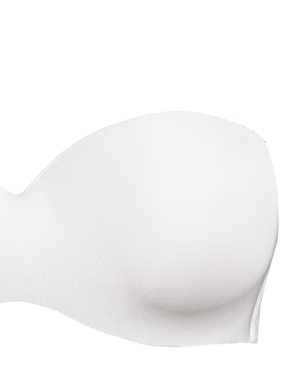 1580 Push-up podprsenka Fantastic - bandeau, mikrovlákno Sielei white