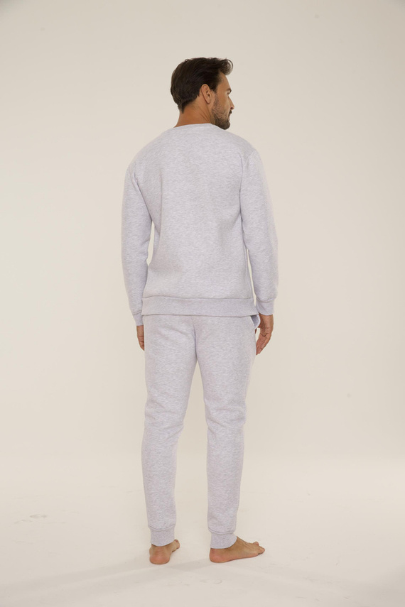 813 Indigo Pánska tepláková súprava De Lafense - svetlý melír