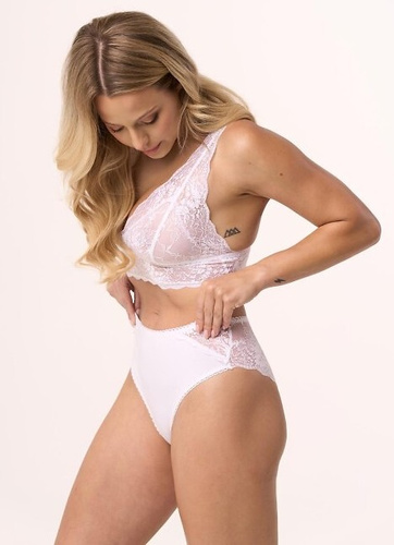 bbl 213 Babell biele nohavičky - bavlna, čipka vzadu, elegantná dámska spodná bielizeň