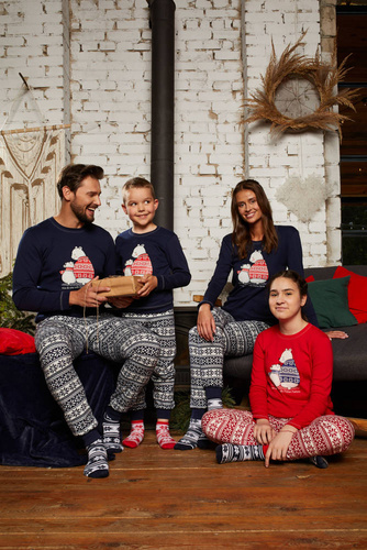 Arktyka Pánske pyžamo Italian Fashion - námornícka modrá