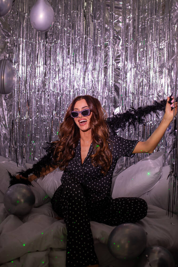 Ria Dámske pyžamo s krátkym rukávom a dlhými nohavicami Italian Fashion - potlač