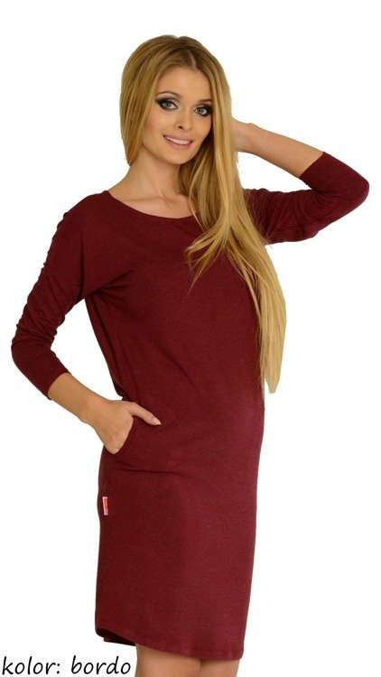 543 Paula nočná košeľa 7/8 rukáv - svetlý melír