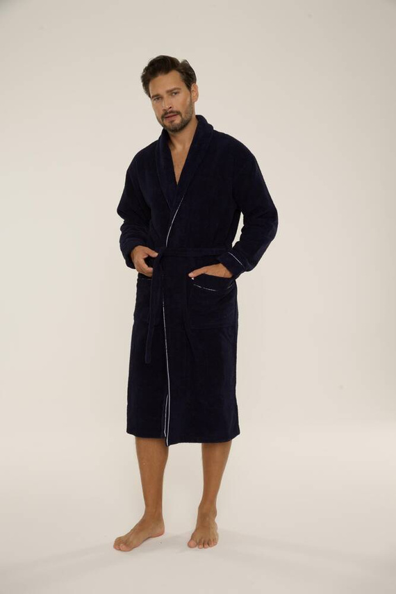 735 Manuele pánsky župan De Lafense - tmavomodrý