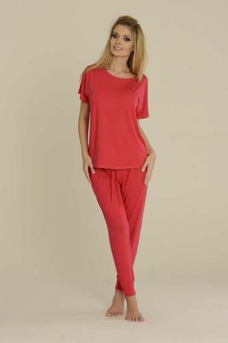524 Paula Dámske pyžamo De Lafense - malinové
