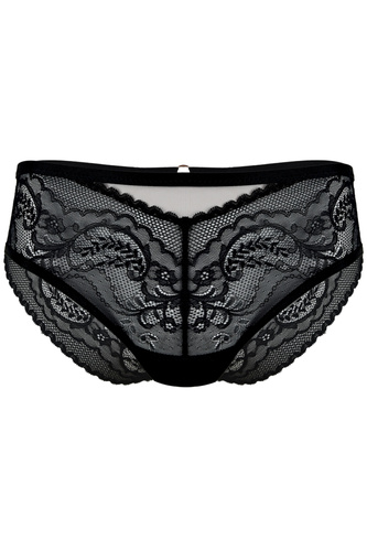 19236 Feel Panties Mediolano Black - Čipkované zmyselné nohavičky pre ženy