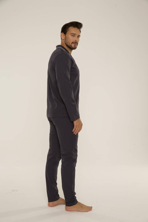 729 Norberto Pánske pyžamo De Lafense - grafitové