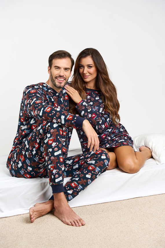 Nočná košeľa Cookies Talianska móda - potlač