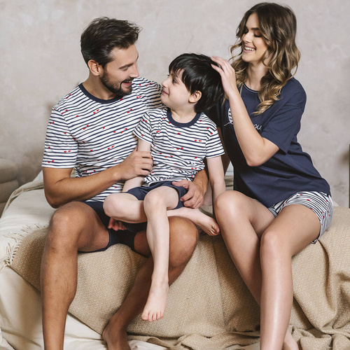 Korfu Chlapčenské pyžamo s krátkym rukávom, nohavice Talianska móda - potlač/zelená