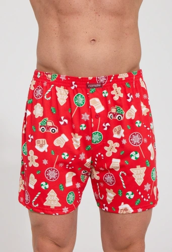 Pánske boxerky Cornette Candy 3 Christmas 016/28 voľné bavlnené vianočné