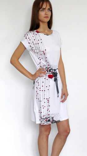 427 Alejandra II Forex nočná košeľa - biela