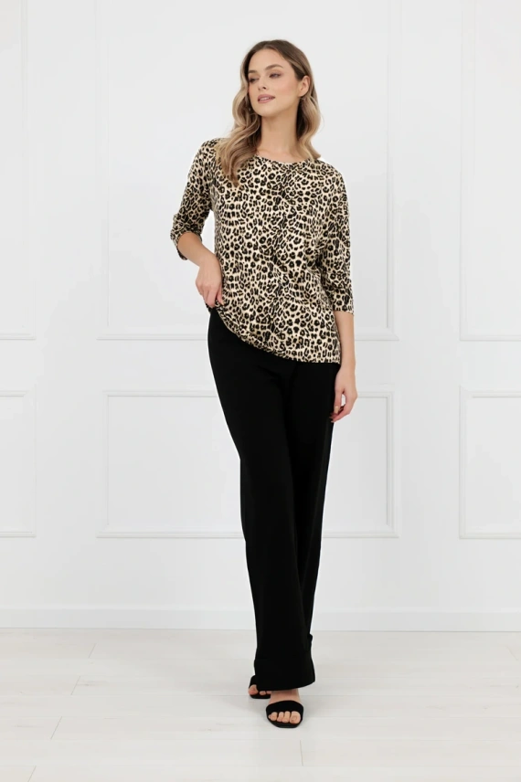 Dámska blúzka Kenia Italian Fashion leopard vzor 3/4 rukáv