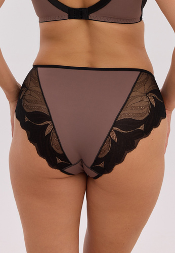 Dámske nohavičky midi Gaia Violeta GFP 1345 čipka mikrovlákno