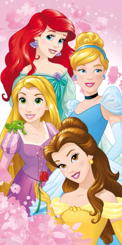 Princezné Princezná Bavlnená plážová osuška Disney Kids25 | Pre dievčatá | Na pláž, k bazénu Jerry Jabrics