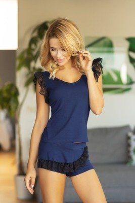 Tanis Dámske pyžamo Kalimo - tmavomodré