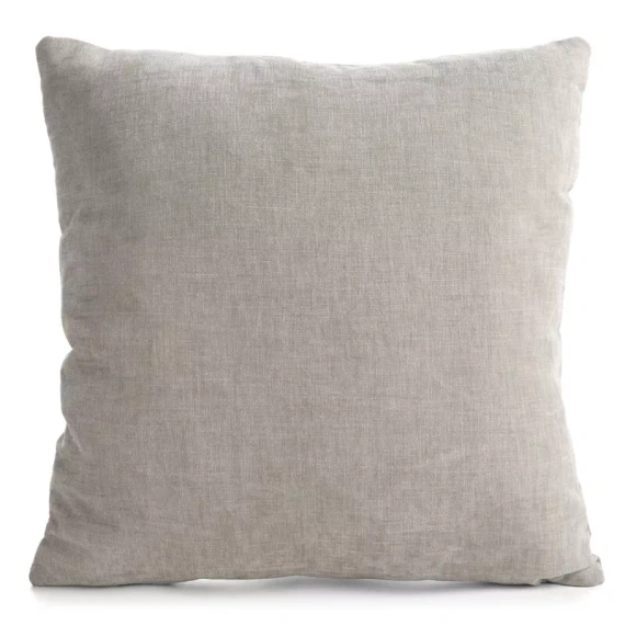 Vianočný návlek na vankúš Eurofirany Chp 285 45x45 cm, chenille s výšivkou, 300 g/m², béžový
