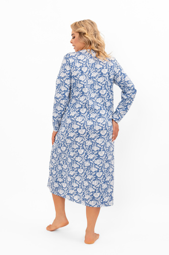 Dámska nočná košeľa Boma - dlhý rukáv, bavlna Italian Fashion