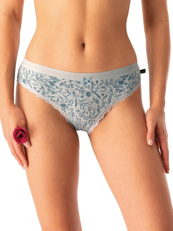 Dámske nohavičky LPR 830 Key mint green - bavlnené, 2 balenia v krabici, pohodlné a klasické