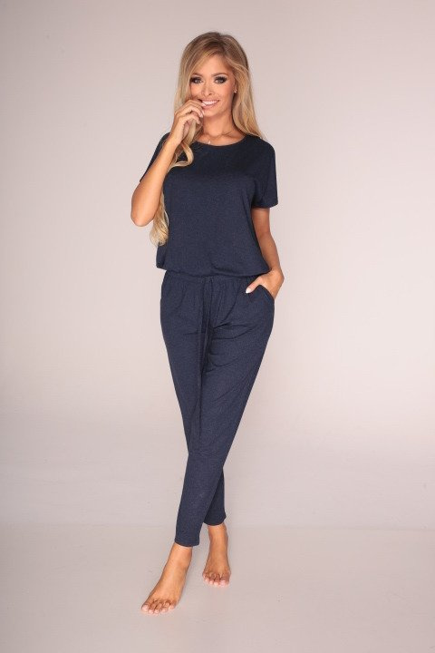 308 Paula Dámsky pyžamový kostým - sivý
