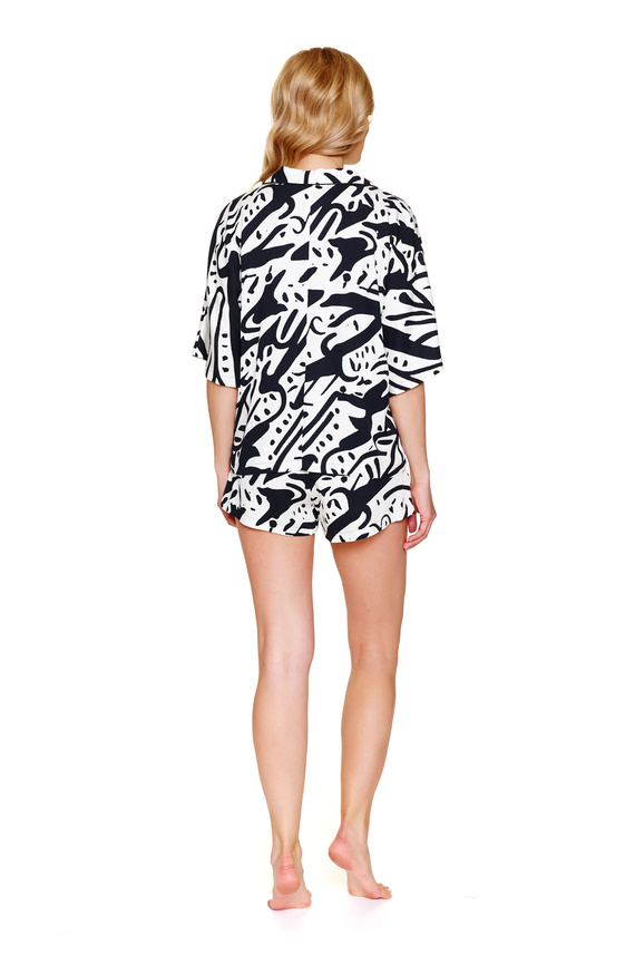 7310 Dámske pyžamo Doctor Nap La Palma - krátky komplet, 100% viskóza