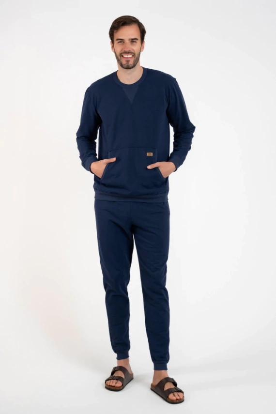 Fox Pánska tepláková súprava Italian Fashion - námornícka modrá