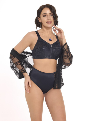 Zuza 586 Viki Night Blue Bra Black - mäkká bez kostice, pohodlná a elegantná