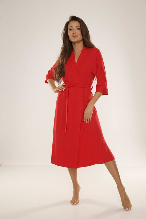 942 Visa Dlhý župan De Lafense - červený 589