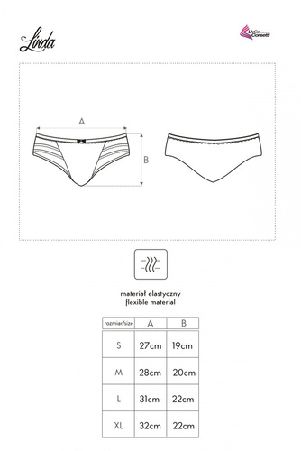 Linda LC 6064 LivCo Corsetti Fashion dámske nohavičky - biele