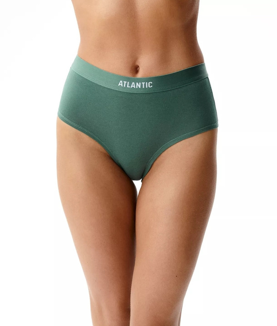 Atlantic 3CLP-009/Z26 Maxi Sport dámske nohavičky 95 % bavlna 3-balenie hnedá-ružová-zelená