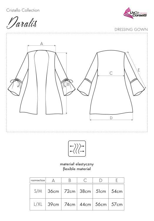 Daralis LC 90222 Cristallo Collection Dámsky župan LivCo Corsetti