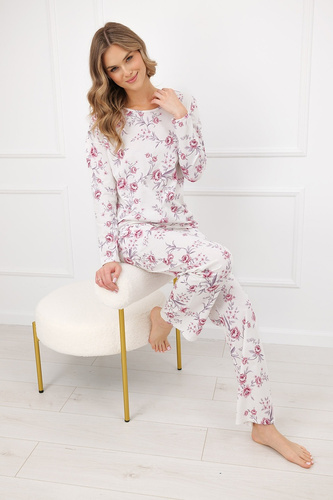 Dámska pyžama Beauty Italian Fashion 100% bavlna dlhý rukáv nohavice