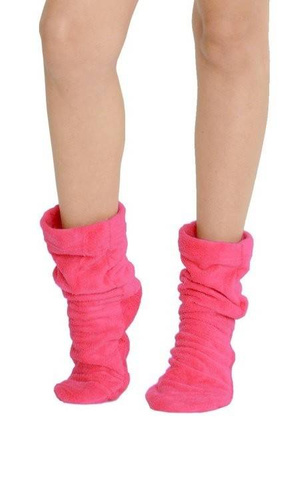 553/554 Wellsoft Hladké ponožky na spanie De Lafense - ružové