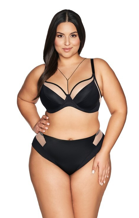2136 Mäkká podprsenka Ava - čierna