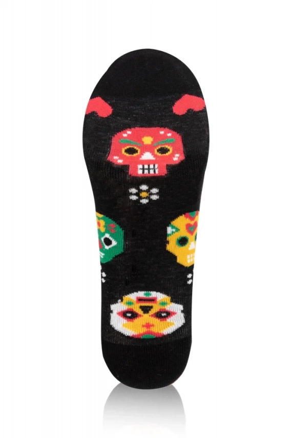 S134D Muerto Dlhé ponožky Italian Fashion - čierne