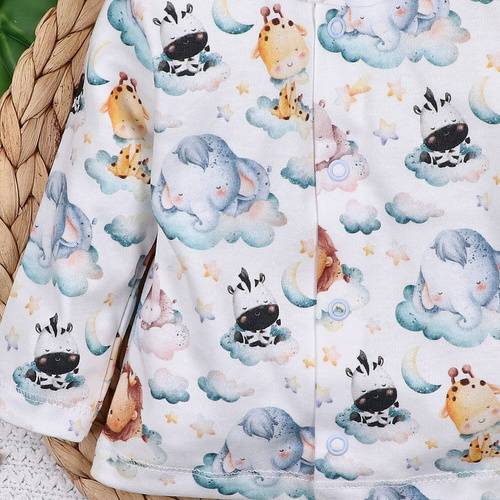 ABN-5610 Detský kaftan z organickej bavlny Nini's Little Dreamers - bez niklových cvočkov, bezpečný a pohodlný pre dieťa