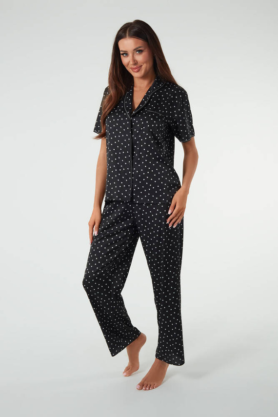 Ria Dámske pyžamo s krátkym rukávom a dlhými nohavicami Italian Fashion - potlač