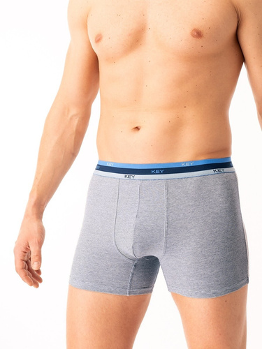 Pánske boxerky Key MXH 277 sivé - bavlnené, pohodlné a priedušné