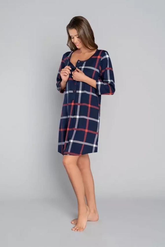 Izera dámske tričko s 3/4 rukávom pre dojčiace ženy Talianska móda - potlač