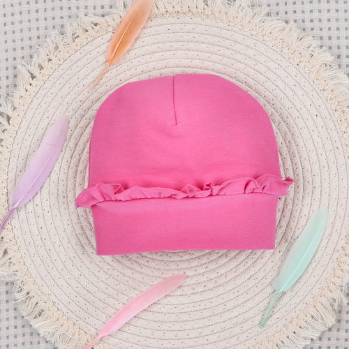 ABN-5548 Detská čiapka Nini Happy Animals z organickej bavlny - bezpečná, ekologická, pohodlná