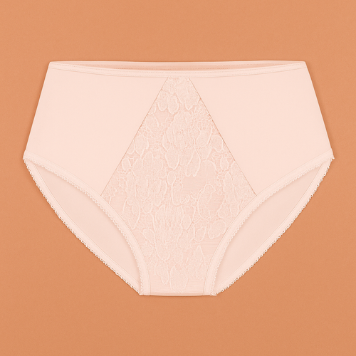 VF-435 - dámske čipkované nohavičky s vysokým pásom Vena nude