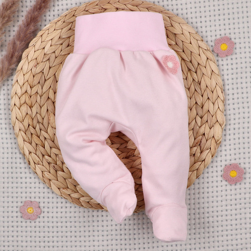 NINI Little Flowers polodupačky pre bábätká 100 % organická bavlna s výšivkou ABN-5756/JRO