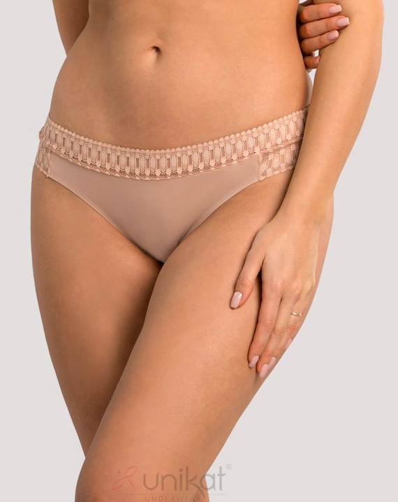 Dámske nohavičky Kora Unikat béžová - elegantné a pohodlné, elastický strih