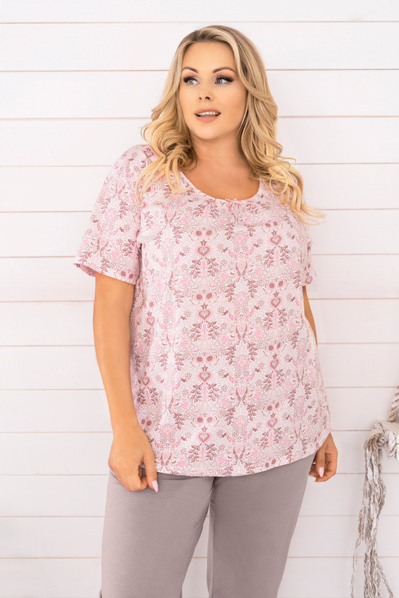 Kalmia Dámske pyžamo s krátkym rukávom, 3/4 nohavice Talianska módna potlač