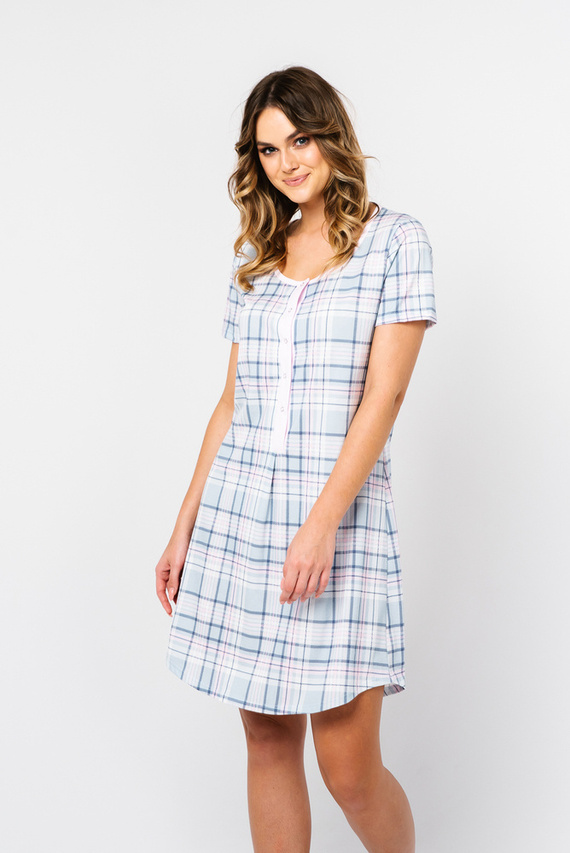 Nočná košeľa Allison s krátkym rukávom Talianska móda - potlač