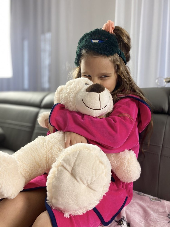 374 / 375 Desiree Detský župan - malinový