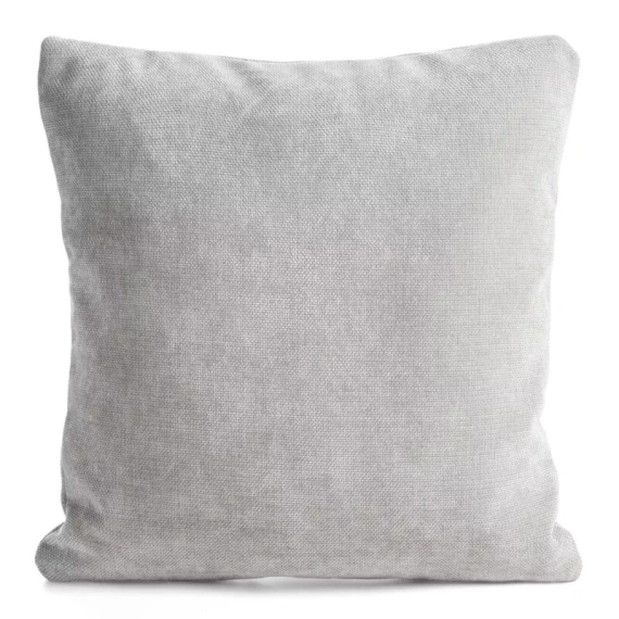 Vianočný návlek na vankúš Eurofirany Chp 301 45x45 cm, chenille s výšivkou, 300 g/m², strieborný