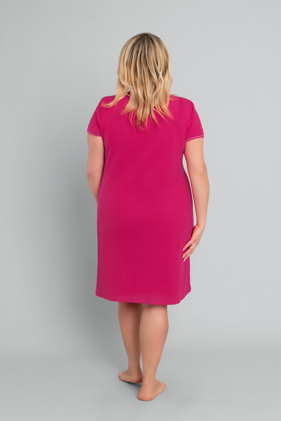 Šialená nočná košeľa s krátkym rukávom Italian Fashion - purpurová