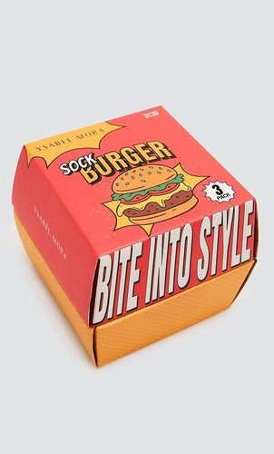 Ysabel Mora 17501 Sock Burger Pánske a dámske bavlnené ponožky 3 páry Darček